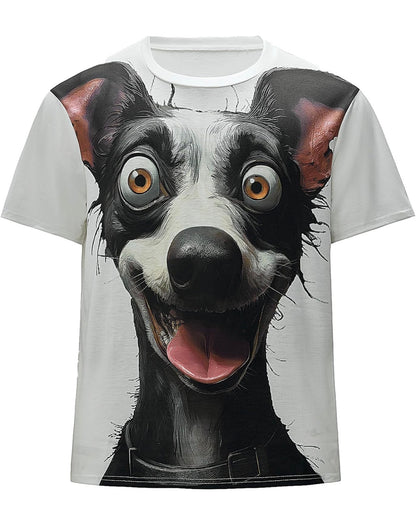Happy Dog Graphic T-Shirt