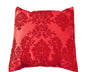Lovemyfabric Taffeta Damask Throw Pillow Cover 18x18 Red on Red Victorian Print