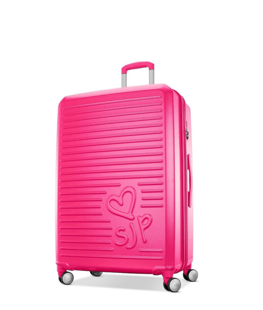 SJP Signature Pink Hardside Expandable Spinner Suitcase