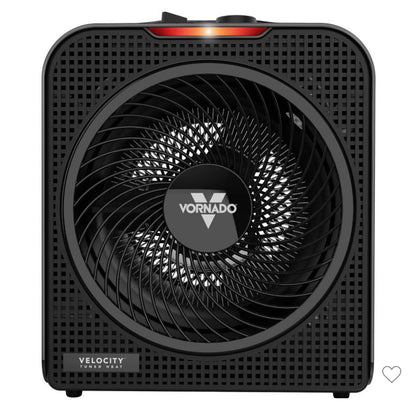 Vornado Velocity 4 Whole Room Vortex Heater – 1500W Adjustable Thermostat, Black