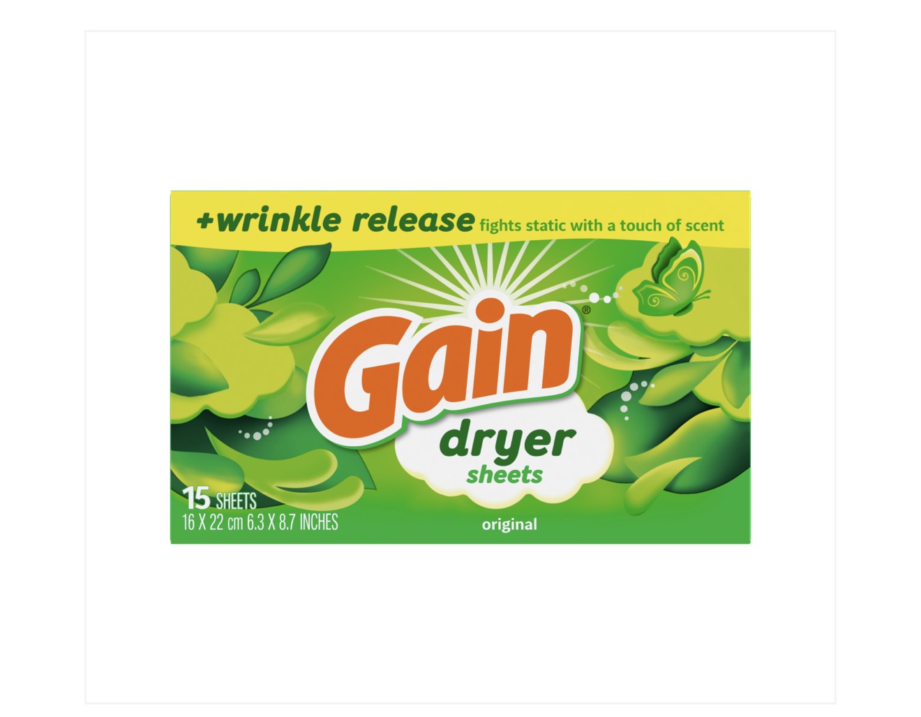 Gain Dryer Sheets Original 15 ct