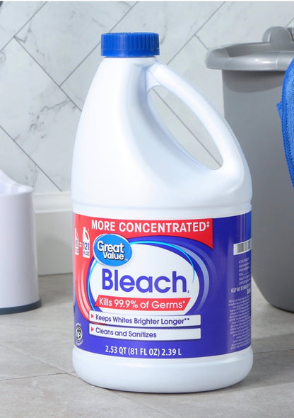 Great Value Bleach, 81 fl oz