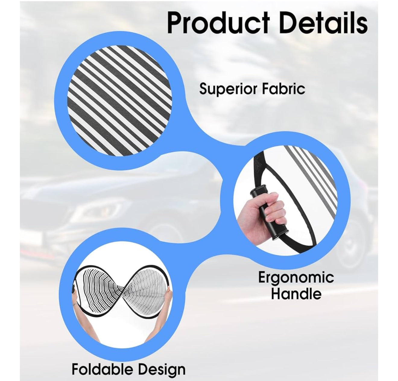 Tobeelec 80cm Car Dent Detection Board with Storage Bag – Striped Light Reflector Tool