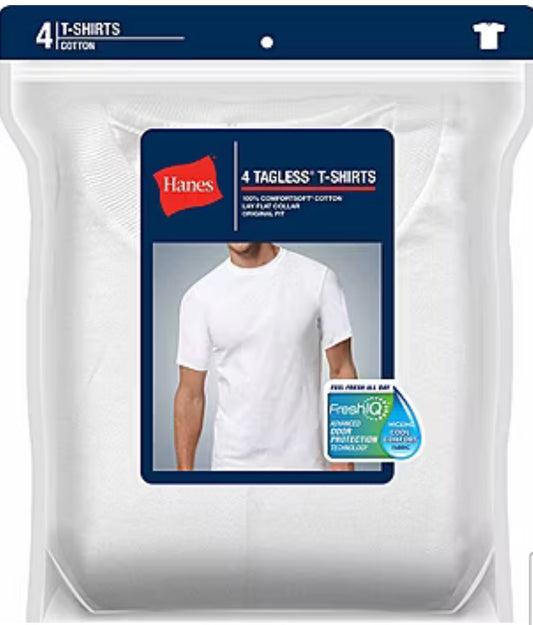 Hanes Fresh Iq Comfort Soft Mens Short Sleeve Crew Neck T-Shirt