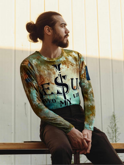 Jesus Saved My Life – Faith Streetwear Long Sleeve Tee