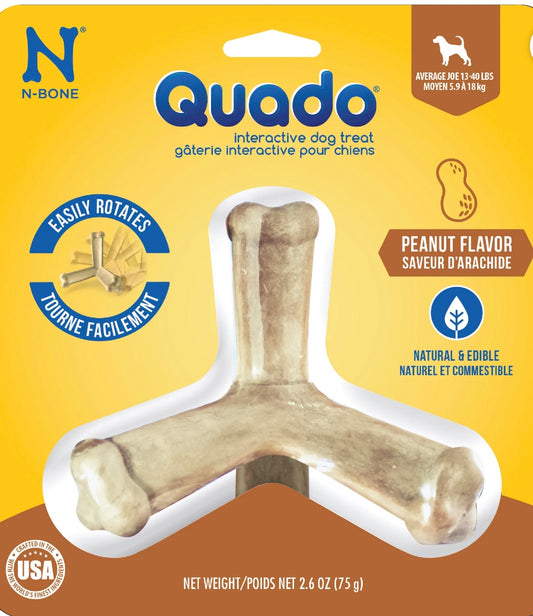 N-Bone Quado Interactive Medium Dog Treats, 2.6 oz.
