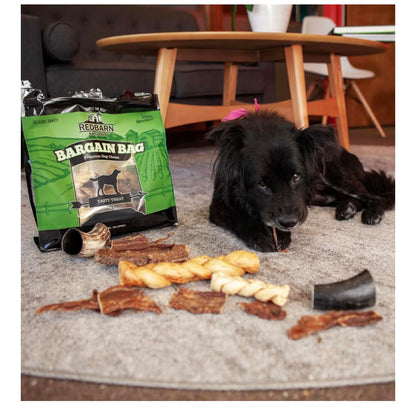 Redbarn Pet Products All-Natural Bargain Bag Variety Pack of Premium Dog Chews - Grain-Free Dental Treats for All Breeds- Made in USA with No Artificial Ingredients - 2 lb. Bag