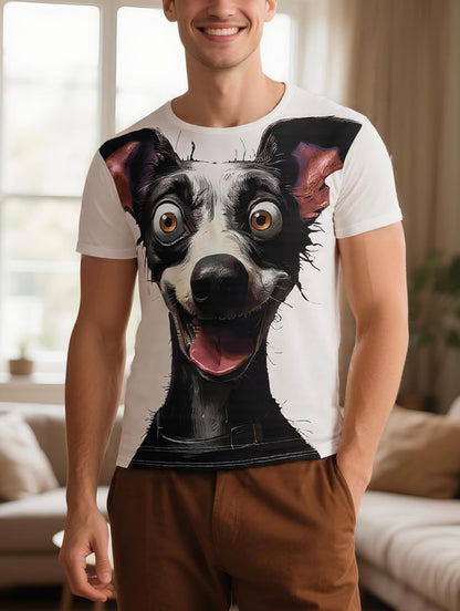 Happy Dog Graphic T-Shirt