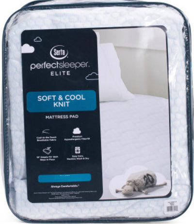 Serta Perfect Sleeper Elite Soft & Cool Knit Mattress Pad