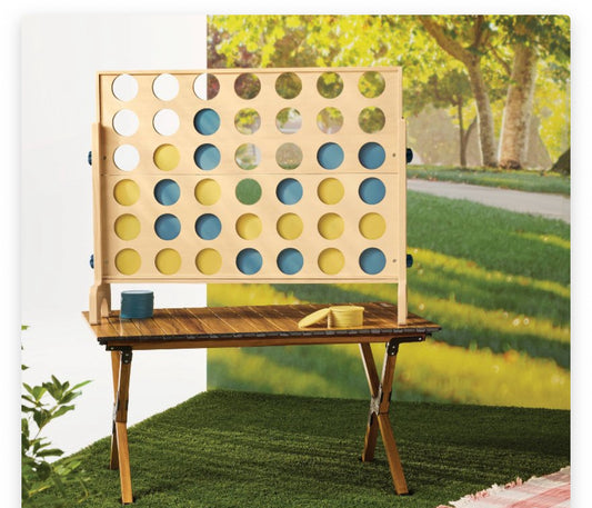Giant Connect 4 – Embark™ Pine and Plywood Lawn Game for Kids & Adults, Indoor/Outdoor Party Game