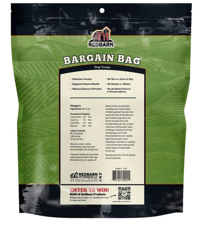 Redbarn Pet Products All-Natural Bargain Bag Variety Pack of Premium Dog Chews - Grain-Free Dental Treats for All Breeds- Made in USA with No Artificial Ingredients - 2 lb. Bag