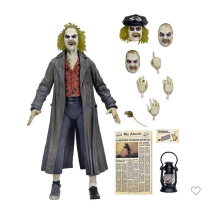 NECA Beetlejuice Deluxe Action Figure – Showtime Edition with Accessories