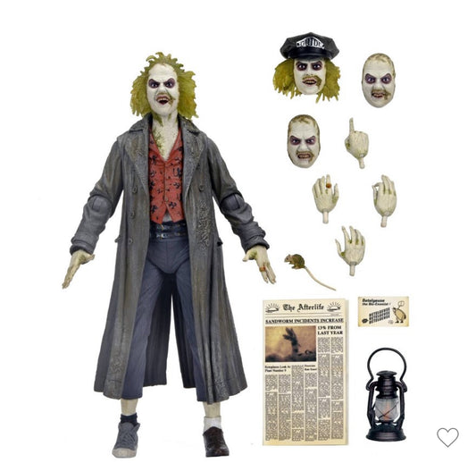 NECA Beetlejuice Deluxe Action Figure – Showtime Edition with Accessories