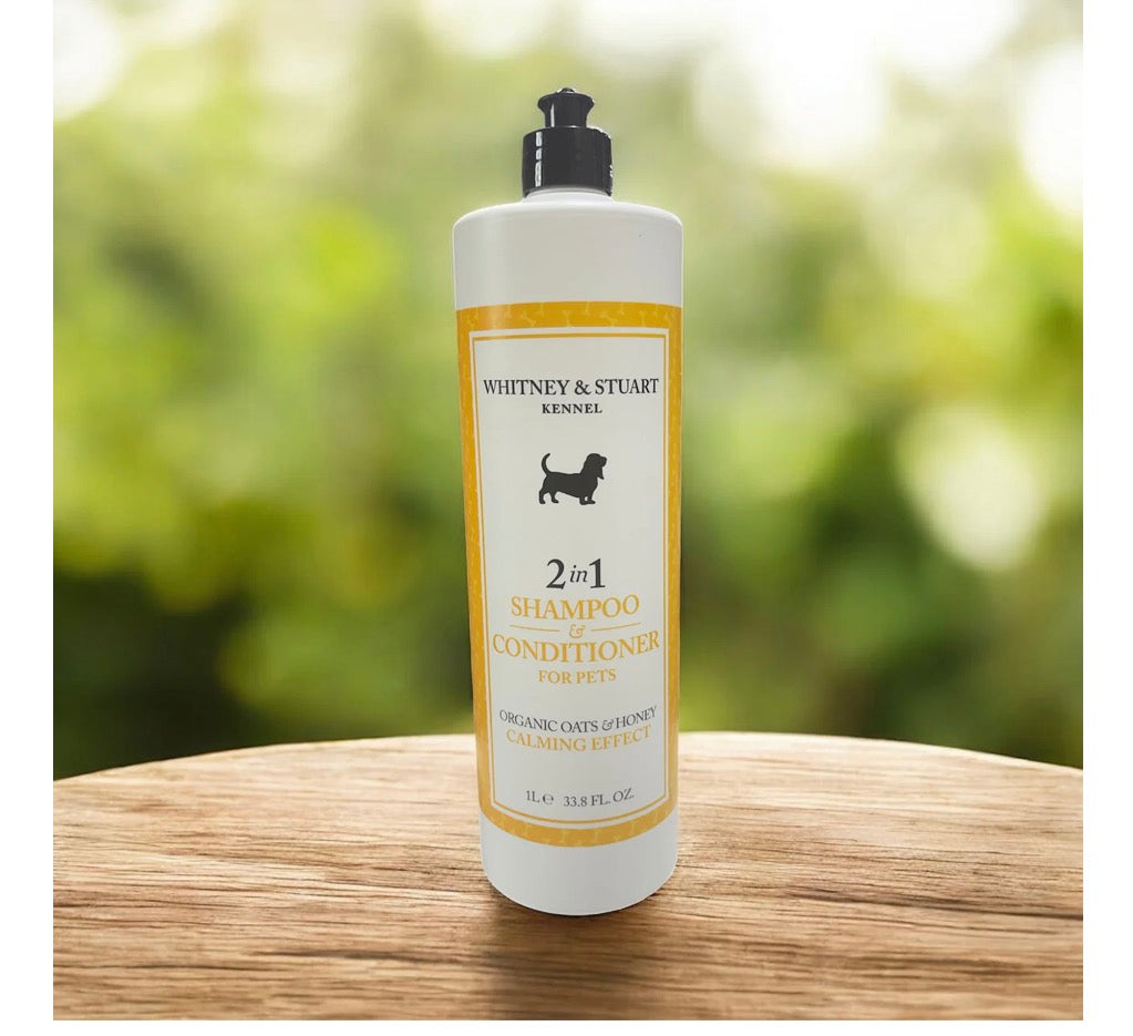 whitney and stuart kennel 2 in 1 shampoo - conditioner for pets 33.8flo oz