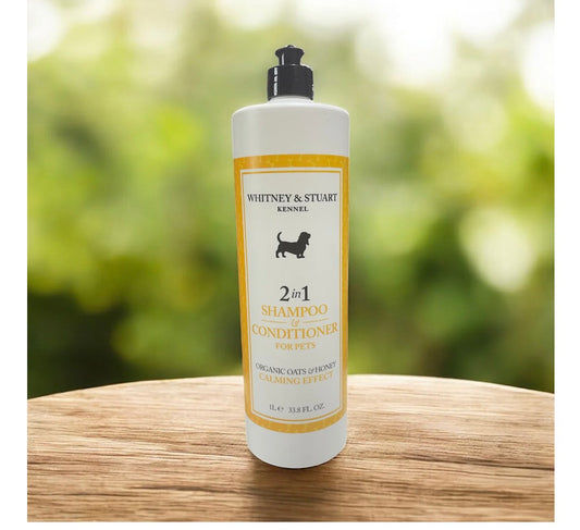 whitney and stuart kennel 2 in 1 shampoo - conditioner for pets 33.8flo oz