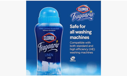 Clorox Fraganzia Laundry Scent Booster Crystals Linen Scent 18 Oz
Scented In-Wash Freshener Beads