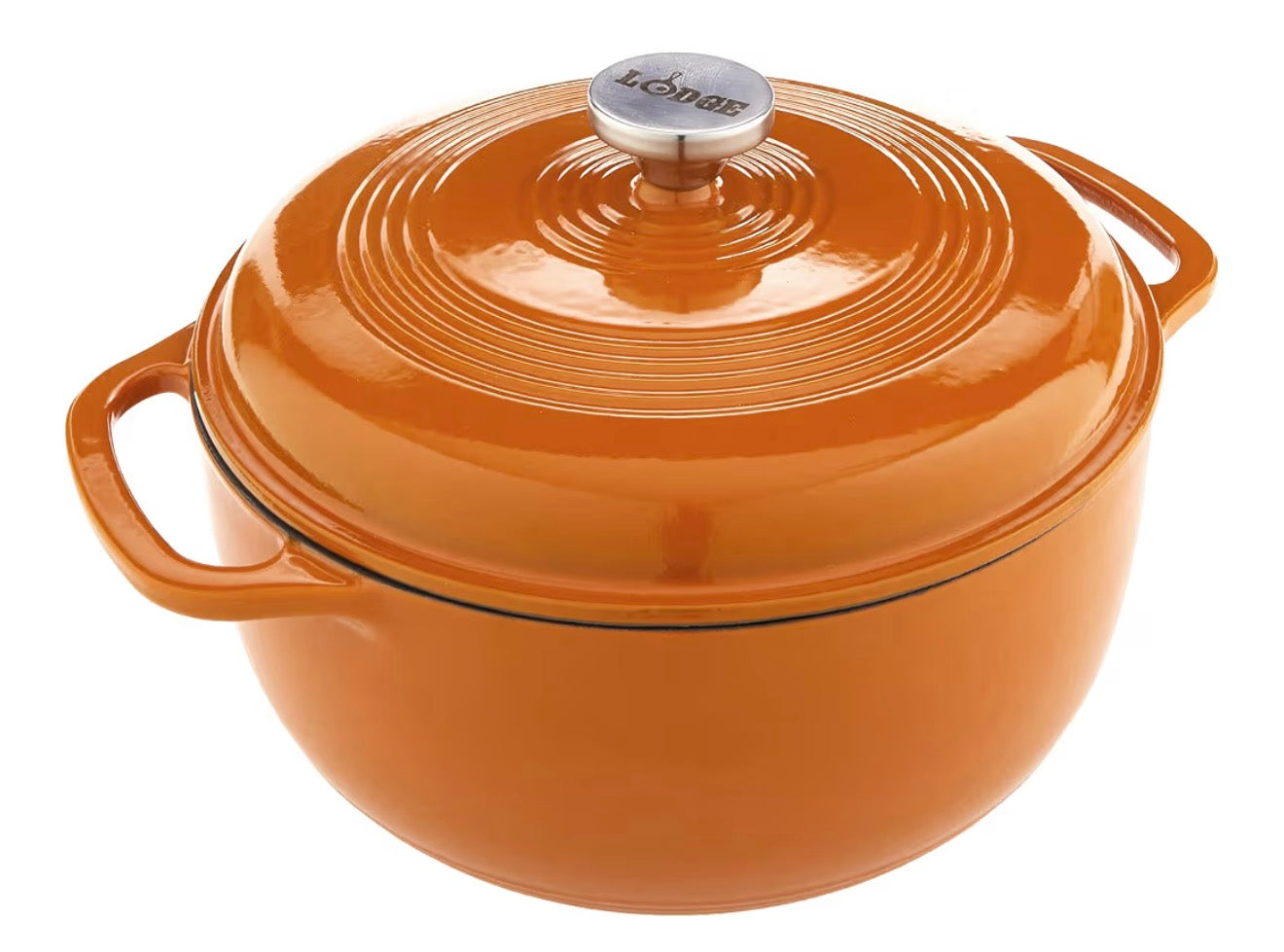 Lodge 6 Quart Enameled Cast Iron Dutch Oven with Lid