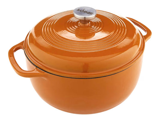 Lodge 6 Quart Enameled Cast Iron Dutch Oven with Lid