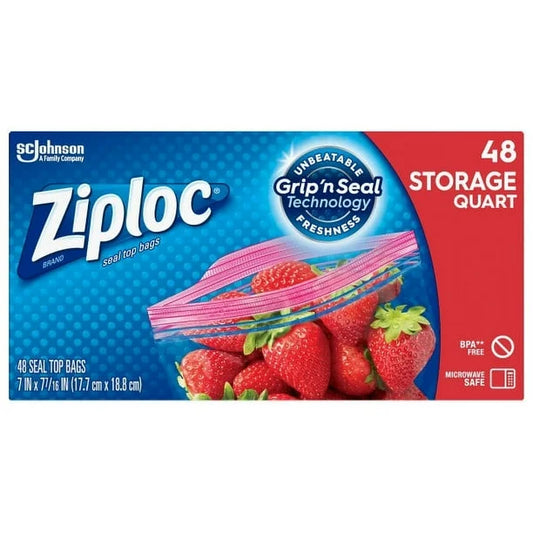 Ziploc Quart Storage Bags 46 ct